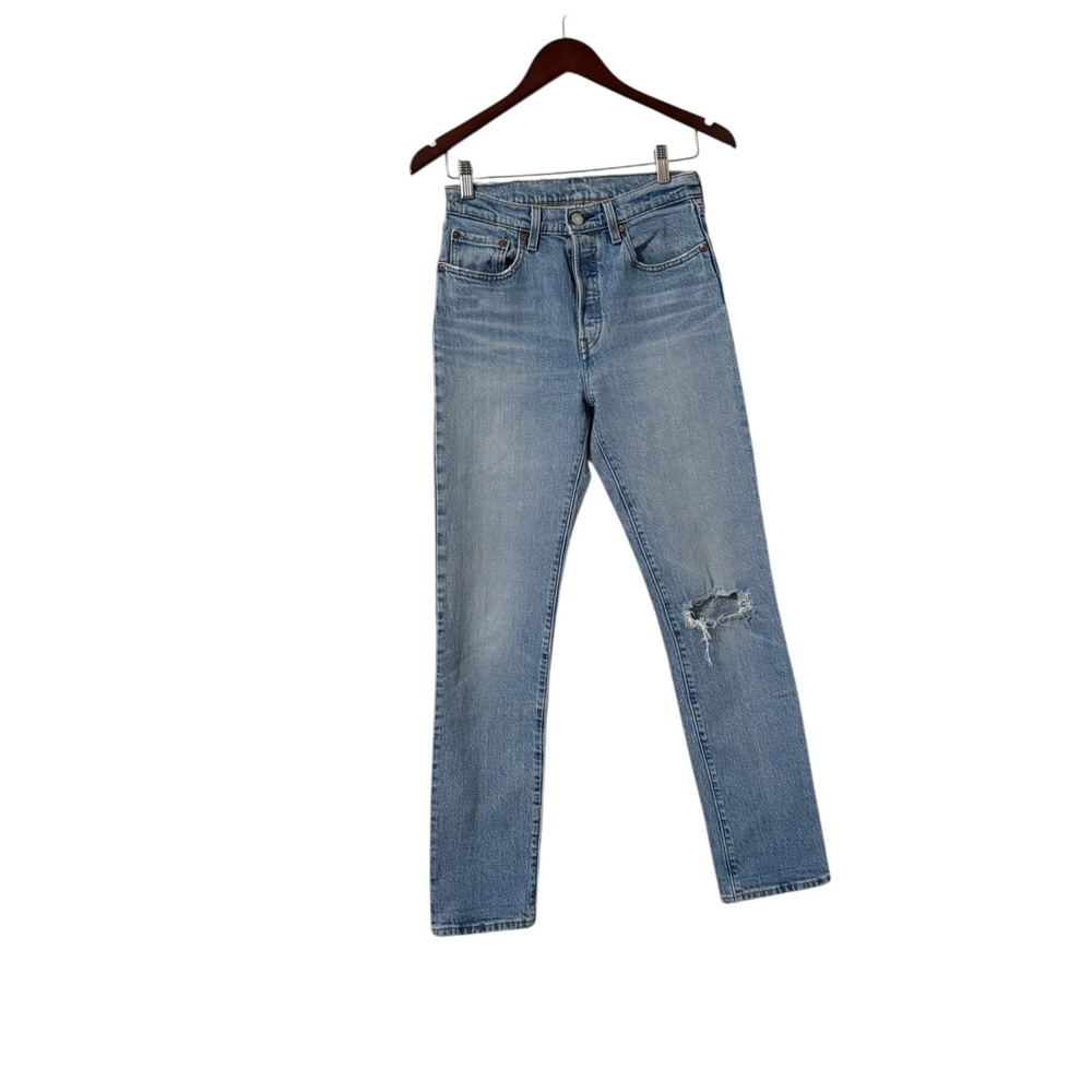 LEVI’S 501 High Waisted Vintage Straight Denim Jeans - Picture 4 of 8